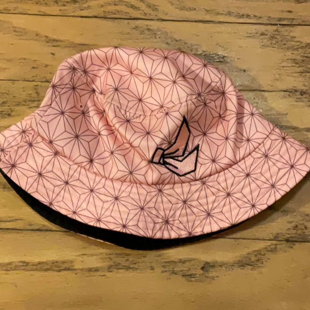 Pink Geometric Kids Bucket Hat